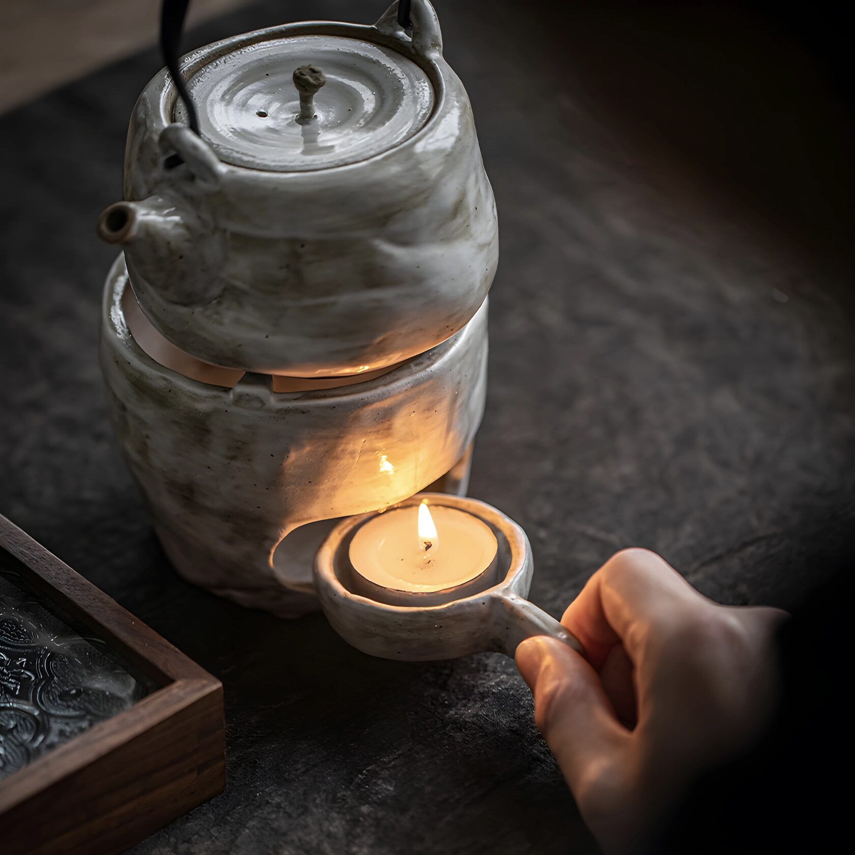 Чайник с подставкой для подогрева WABI SABI 50010, кадр 4 из 11